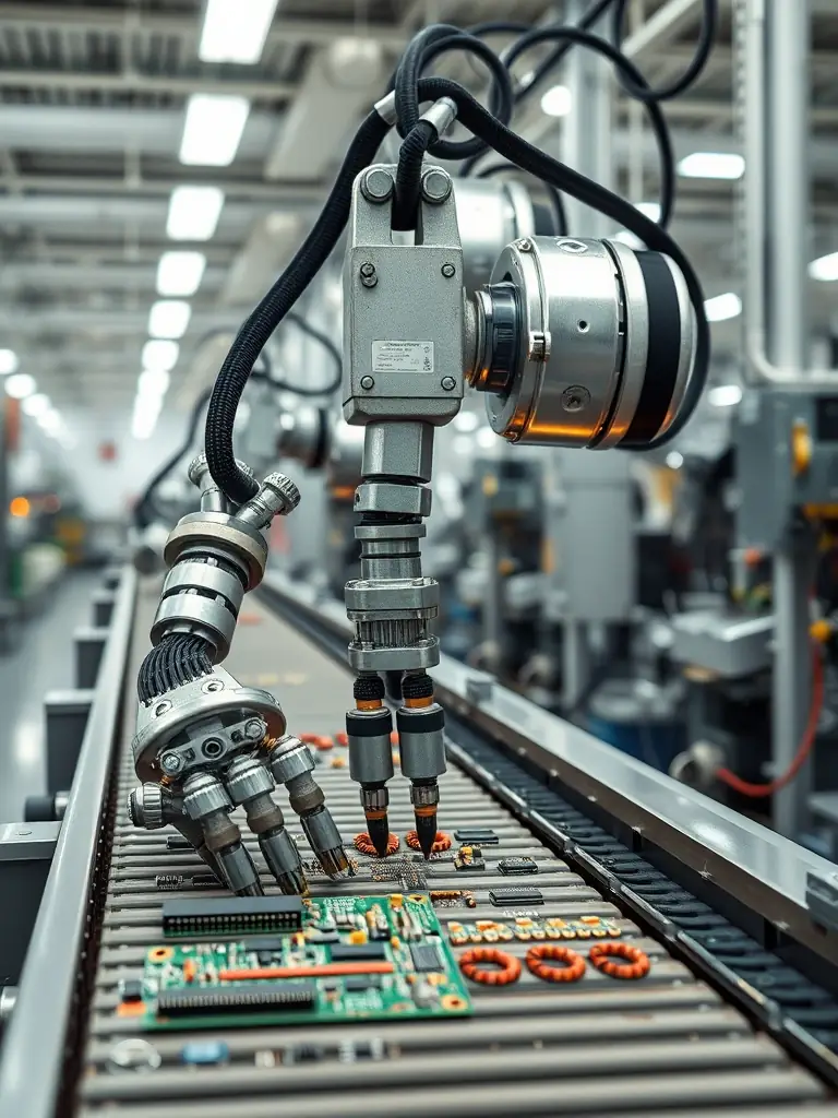 A dynamic image showcasing engineering marvels, such as a complex bridge design, a sustainable energy solution, or a robotic arm in action.